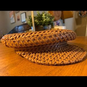 Woven Leather Hat
